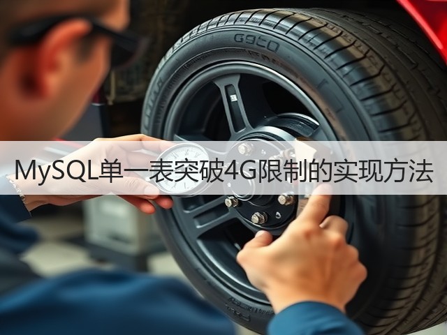 MySQL单一表突破4G限制的实现方法(图2) MySQL单一表突破4G限制的实现方法(图2)