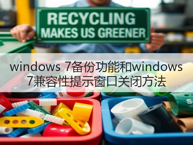 windows 7备份功能和windows 7兼容性提示窗口关闭方法(图3) windows 7备份功能和windows 7兼容性提示窗口关闭方法(图3)