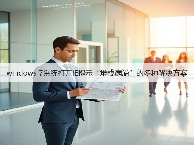 windows 7系统打开IE提示“堆栈满溢”的多种解决方案(图1)