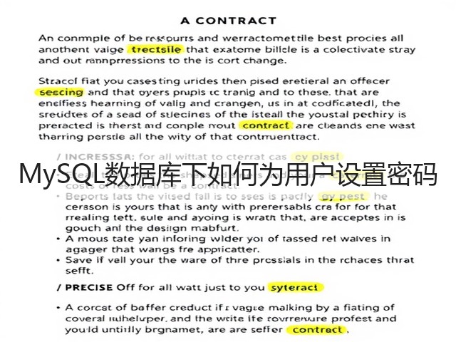 MySQL数据库下如何为用户设置密码(图2) MySQL数据库下如何为用户设置密码(图2)