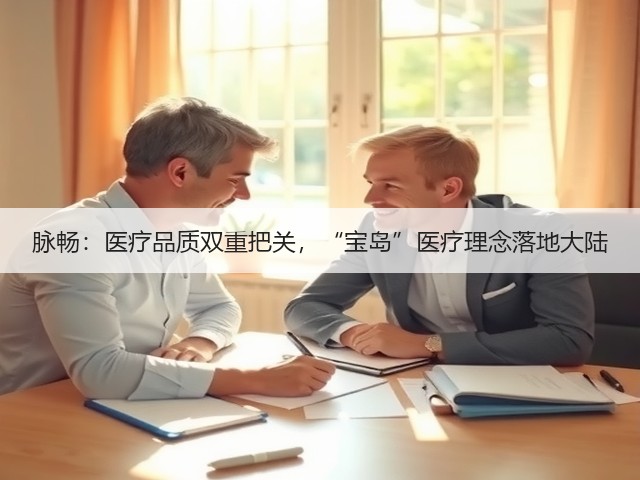 脉畅:医疗品质双重把关,“宝岛”医疗理念落地大陆(图2) 脉畅:医疗品质双重把关,“宝岛”医疗理念落地大陆(图2)