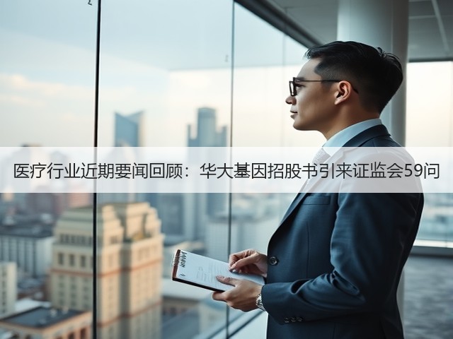 医疗行业近期要闻回顾：华大基因招股书引来证监会59问(图3)