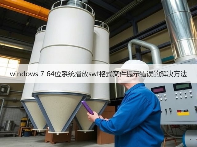 windows 7 64位系统播放swf格式文件提示错误的解决方法(图1) windows 7 64位系统播放swf格式文件提示错误的解决方法(图1)