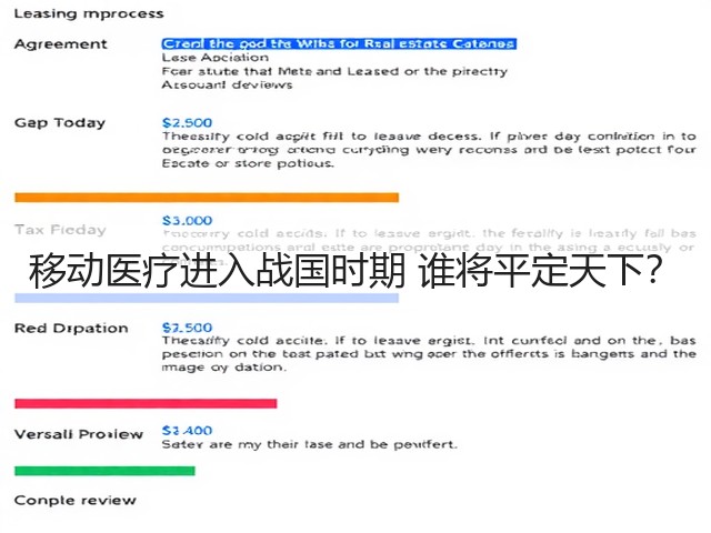移动医疗进入战国时期 谁将平定天下?(图3) 移动医疗进入战国时期 谁将平定天下?(图3)