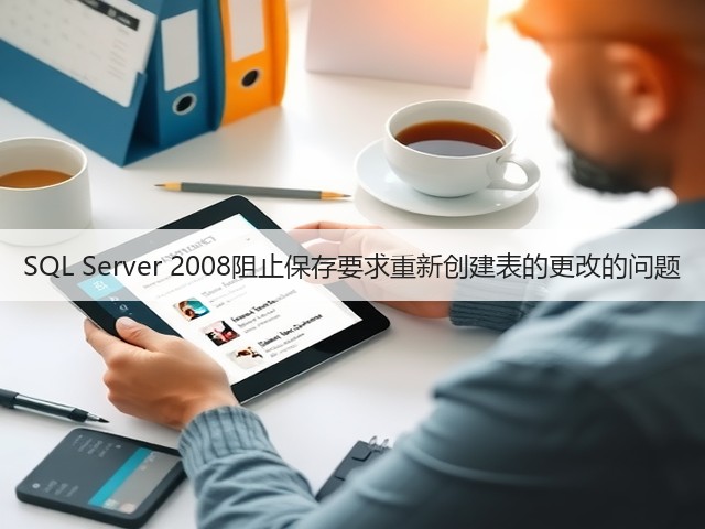 SQL Server 2008阻止保存要求重新创建表的更改的问题(图1)