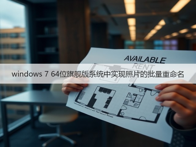 windows 7 64位旗舰版系统中实现照片的批量重命名(图2)