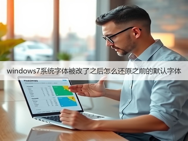 windows7系统字体被改了之后怎么还原之前的默认字体(图2)