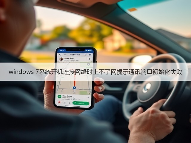 windows 7系统开机连接网络时上不了网提示通讯端口初始化失败(图3) windows 7系统开机连接网络时上不了网提示通讯端口初始化失败(图3)