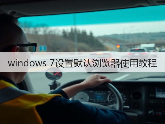windows 7设置默认浏览器使用教程(图1)