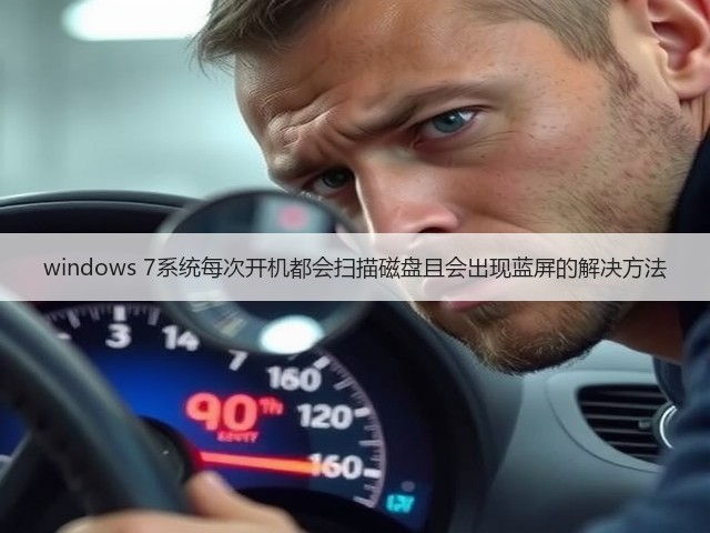 windows 7系统每次开机都会扫描磁盘且会出现蓝屏的解决方法(图1)
