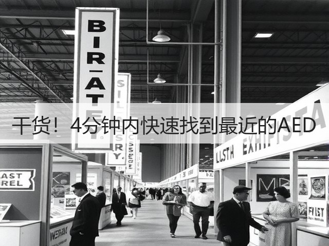 干货!4分钟内快速找到最近的AED(图3) 干货!4分钟内快速找到最近的AED(图3)