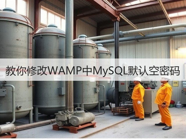 教你修改WAMP中MySQL默认空密码(图2) 教你修改WAMP中MySQL默认空密码(图2)