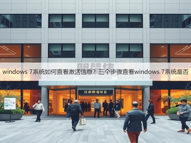windows 7系统如何查看激活信息？三个步骤查看windows 7系统是否(图3)