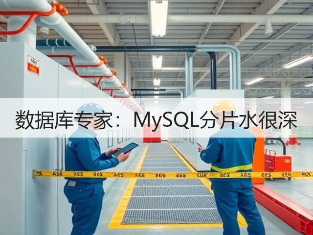 数据库专家：MySQL分片水很深(图1)