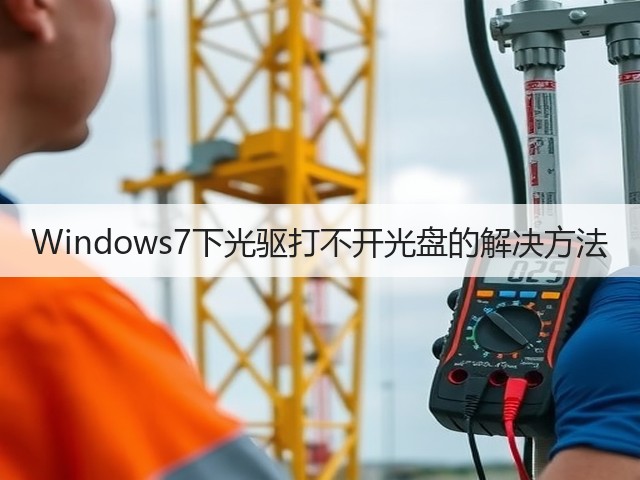 Windows7下光驱打不开光盘的解决方法(图1)