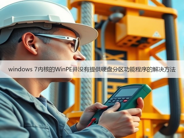 windows 7内核的WinPE并没有提供硬盘分区功能程序的解决方法(图3) windows 7内核的WinPE并没有提供硬盘分区功能程序的解决方法(图3)