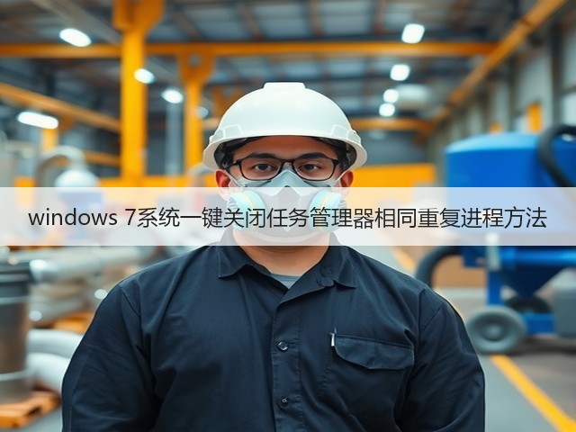 windows 7系统一键关闭任务管理器相同重复进程方法(图3) windows 7系统一键关闭任务管理器相同重复进程方法(图3)