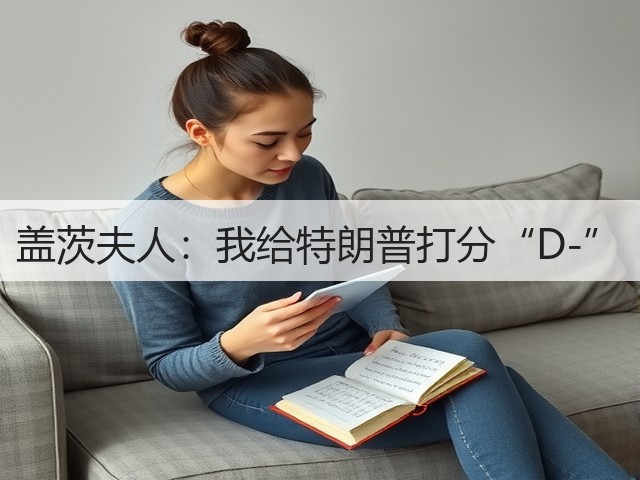 盖茨夫人：我给特朗普打分“D-”(图1)