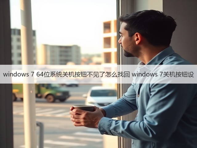 windows 7 64位系统关机按钮不见了怎么找回 windows 7关机按钮设(图3) windows 7 64位系统关机按钮不见了怎么找回 windows 7关机按钮设(图3)