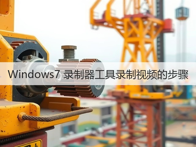 Windows7 录制器工具录制视频的步骤(图2) Windows7 录制器工具录制视频的步骤(图2)