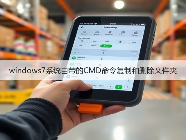 windows7系统自带的CMD命令复制和删除文件夹(图3) windows7系统自带的CMD命令复制和删除文件夹(图3)