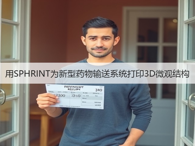 用SPHRINT为新型药物输送系统打印3D微观结构(图1) 用SPHRINT为新型药物输送系统打印3D微观结构(图1)