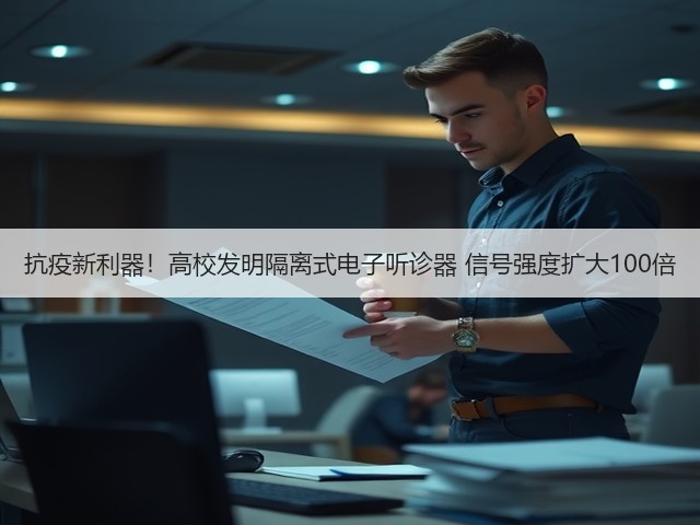 抗疫新利器!高校发明隔离式电子听诊器 信号强度扩大100倍(图3) 抗疫新利器!高校发明隔离式电子听诊器 信号强度扩大100倍(图3)