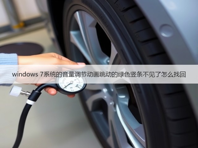 windows 7系统的音量调节动画跳动的绿色竖条不见了怎么找回(图3) windows 7系统的音量调节动画跳动的绿色竖条不见了怎么找回(图3)
