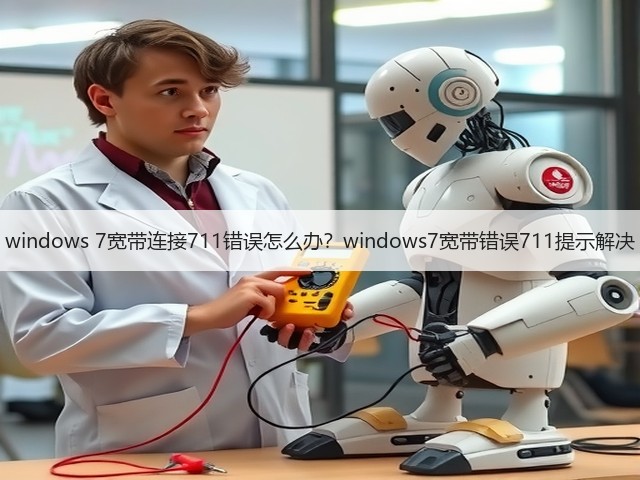 windows 7宽带连接711错误怎么办？windows7宽带错误711提示解决(图1)