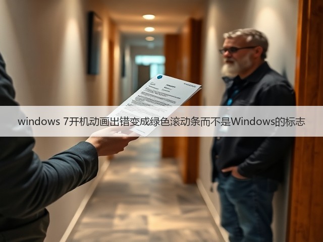 windows 7开机动画出错变成绿色滚动条而不是Windows的标志(图1) windows 7开机动画出错变成绿色滚动条而不是Windows的标志(图1)