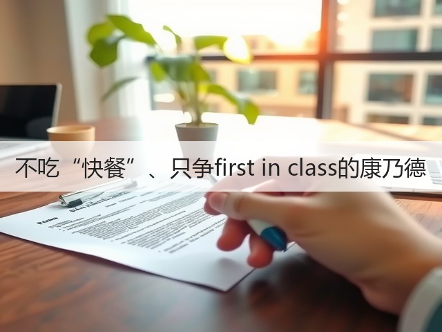 不吃“快餐”、只争first in class的康乃德(图3) 不吃“快餐”、只争first in class的康乃德(图3)