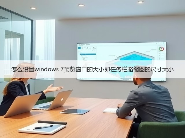 怎么设置windows 7预览窗口的大小即任务栏略缩图的尺寸大小(图2) 怎么设置windows 7预览窗口的大小即任务栏略缩图的尺寸大小(图2)