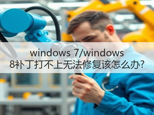 windows 7/windows 8补丁打不上无法修复该怎么办?(图3) windows 7/windows 8补丁打不上无法修复该怎么办?(图3)