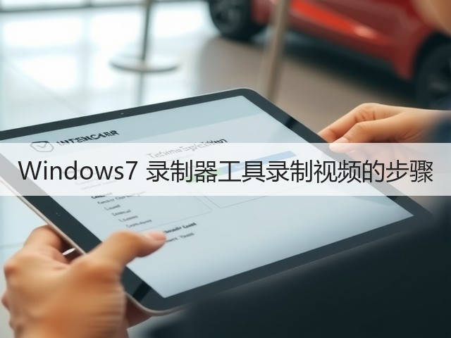 Windows7 录制器工具录制视频的步骤(图2) Windows7 录制器工具录制视频的步骤(图2)