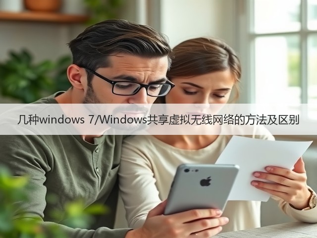 几种windows 7/Windows共享虚拟无线网络的方法及区别(图3) 几种windows 7/Windows共享虚拟无线网络的方法及区别(图3)