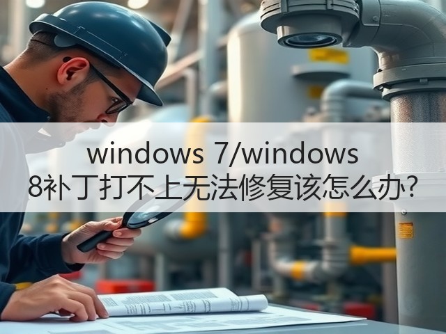 windows 7/windows 8补丁打不上无法修复该怎么办?(图1) windows 7/windows 8补丁打不上无法修复该怎么办?(图1)
