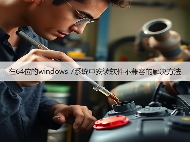 在64位的windows 7系统中安装软件不兼容的解决方法(图2)