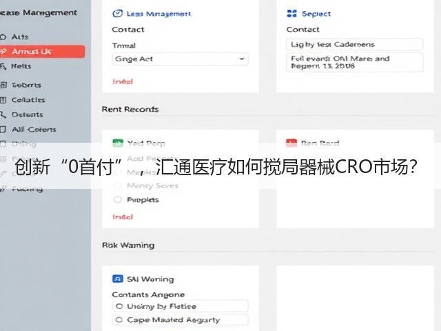 创新“0首付” ,汇通医疗如何搅局器械CRO市场?(图3) 创新“0首付” ,汇通医疗如何搅局器械CRO市场?(图3)