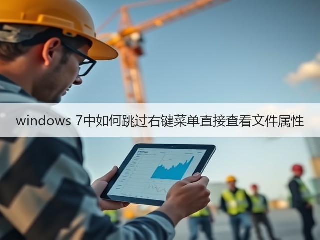 windows 7中如何跳过右键菜单直接查看文件属性(图1)
