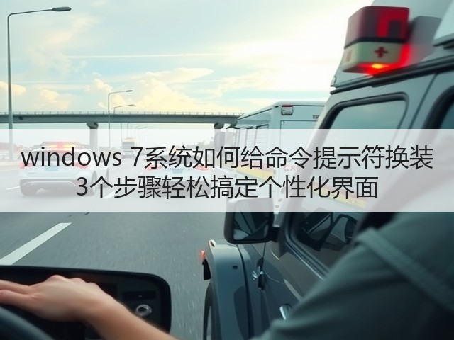 windows 7系统如何给命令提示符换装 3个步骤轻松搞定个性化界面(图2)
