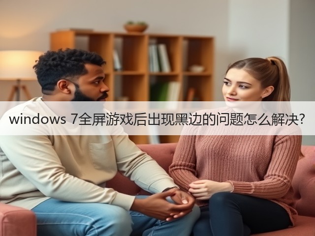 windows 7全屏游戏后出现黑边的问题怎么解决?(图1) windows 7全屏游戏后出现黑边的问题怎么解决?(图1)