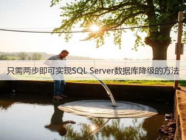 只需两步即可实现SQL Server数据库降级的方法(图3) 只需两步即可实现SQL Server数据库降级的方法(图3)