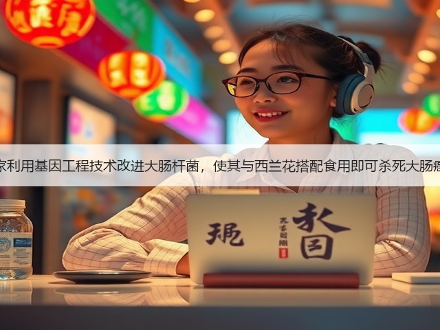 科学家利用基因工程技术改进大肠杆菌,使其与西兰花搭配食用即可杀死大肠癌细胞(图2) 科学家利用基因工程技术改进大肠杆菌,使其与西兰花搭配食用即可杀死大肠癌细胞(图2)