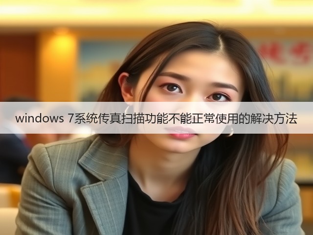 windows 7系统传真扫描功能不能正常使用的解决方法(图3) windows 7系统传真扫描功能不能正常使用的解决方法(图3)