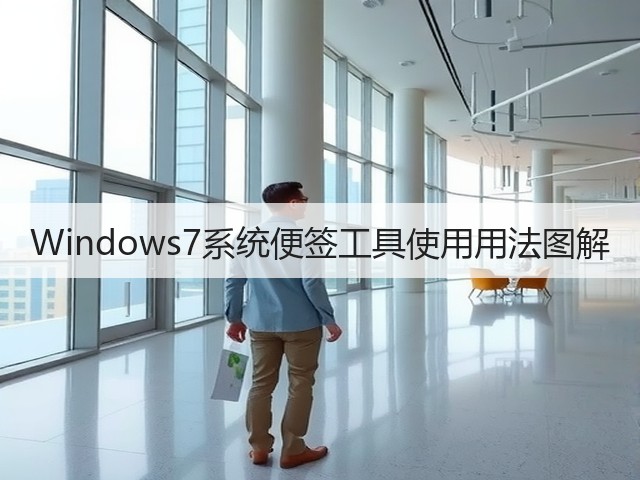 Windows7系统便签工具使用用法图解(图2) Windows7系统便签工具使用用法图解(图2)