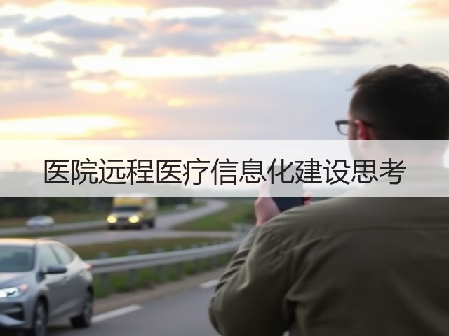 医院远程医疗信息化建设思考(图1) 医院远程医疗信息化建设思考(图1)