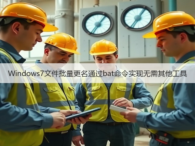 Windows7文件批量更名通过bat命令实现无需其他工具(图2) Windows7文件批量更名通过bat命令实现无需其他工具(图2)