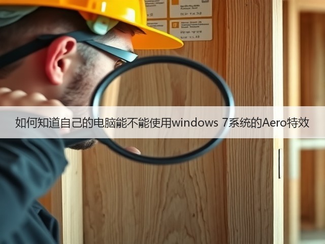 如何知道自己的电脑能不能使用windows 7系统的Aero特效(图2) 如何知道自己的电脑能不能使用windows 7系统的Aero特效(图2)