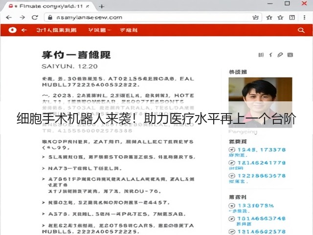 细胞手术机器人来袭！助力医疗水平再上一个台阶(图3)