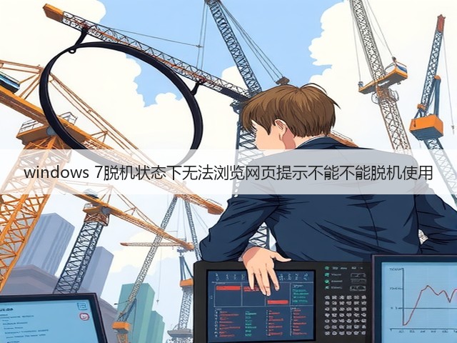 windows 7脱机状态下无法浏览网页提示不能不能脱机使用(图1)
